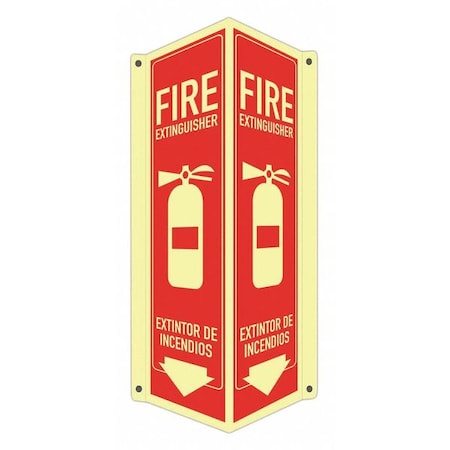 Lyle Safety Sign, 8" W, 18" H, 0.040" Thickness LCVB-0044-GA_4x18