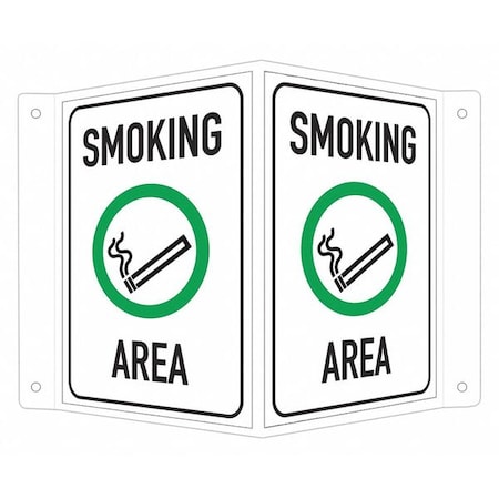 Lyle Safety Sign, 6 in H, 7 1/2 in W, V-Shape Projection, English, LCVB-0012-NA_4x6 LCVB-0012-NA_4x6