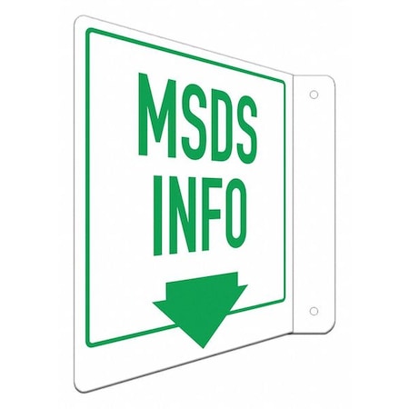 Lyle Safety Sign, 8 in Height, 8 in Width, Aluminum, L-Shape Projection, English LCFL-0010-RA_8x8