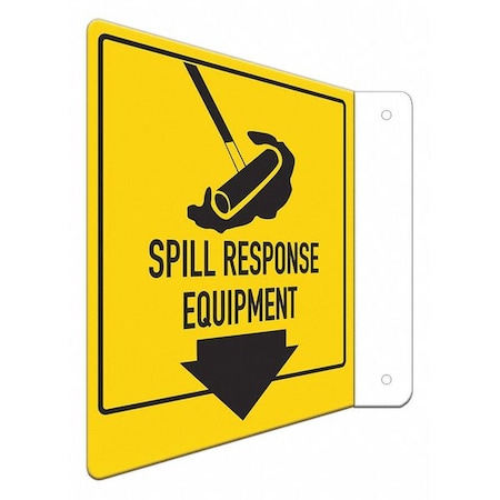 Lyle Spill Response Equipment, 8 in W x 8 in H, L-Shape Projection, Aluminum, LCFL-0029-RA_8x8 LCFL-0029-RA_8x8