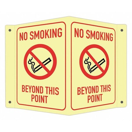 Lyle Safety Sign, 6 in H, 7 1/2 in W, V-Shape Projection, English, LCVB-0011-GA_4x6 LCVB-0011-GA_4x6