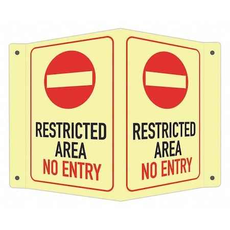 Lyle Facility Sign, 6 in Height, 7 1/2 in Width, Aluminum, V-Shape Projection, English LCVB-0026-GA_4x6