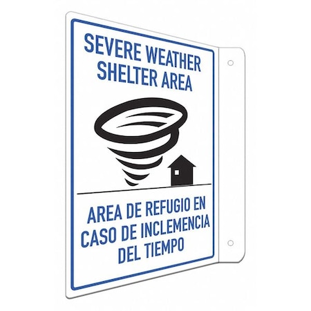 Lyle Severe Weather Shelter Area, Spanish-Bilingual, 8 in W x 12 in H, LCFL-0037-NA_8x12 LCFL-0037-NA_8x12