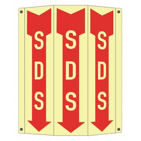 Lyle Safety Sign, 10 in Height, 8 1/4 in Width, Aluminum, Tri-Bend, English LCTB-0015-GA_2.67x12