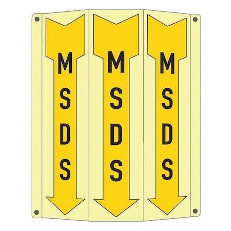 Lyle Safety Sign, 10 in Height, 8 1/4 in Width, Aluminum, Tri-Bend, English LCTB-0021-GA_2.67x12