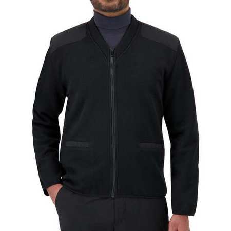 COBMEX V-Neck Military Sweater, Black, M 2020