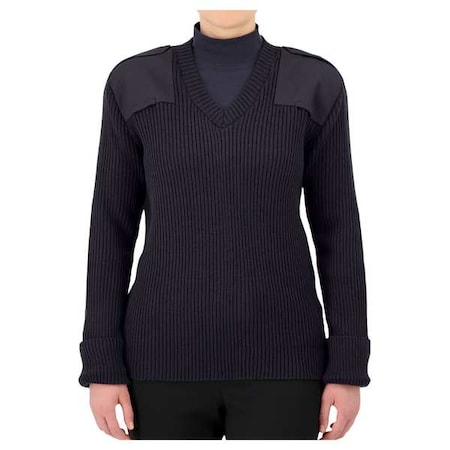 Cobmex V-Neck Military Sweater, Dark Navy, M 8081