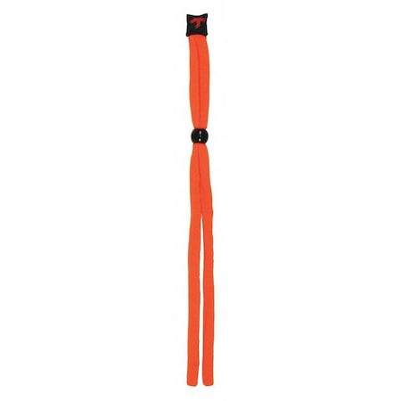 Mcr Safety Eyewear Retainer, High-Visibility Orange, 28 in Length, Acrylic, Slip-On Attachment 460X63
