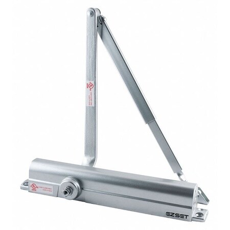 Maxgrade Commercial Manual Hydraulic Arrow DC300 Door Closer Interior and Exterior, Aluminum MDC200ALUM