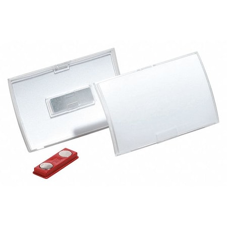 Durable Office Products Name Badge, Magnet, 1/8" W, 2-1/4" H, PK10 821519