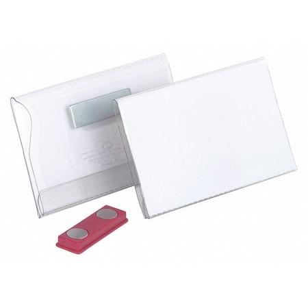 Durable Office Products Name Badge, Magnet, 1/8" W, 2-3/16" H, PK25 811719