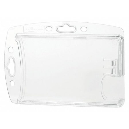 Durable Office Products ID Badge Holder, Dual, Shell Style, PK10 892419
