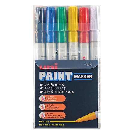 Uni-Paint Industrial Marker, Fine Point, PK12 63721