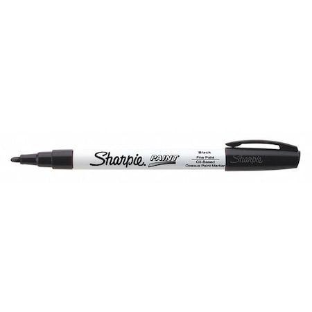 Sharpie Liquid Paint Marker, Black, Fiber, PK12 35534