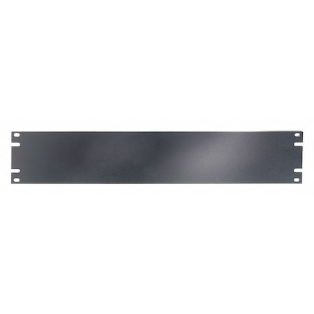Video Mount Products 2U Blank Panel 19" Equipment Rack - Black ER2B