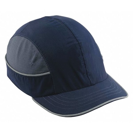 Ergodyne Bump Cap, Short Brim Baseball, ABS, Hook-and-Loop Suspension, Navy, Fits Hat Size XL 8950XL