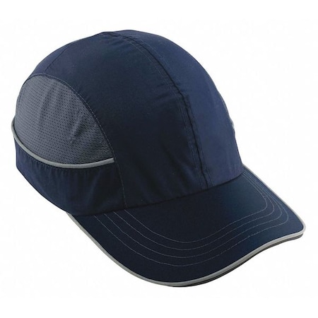 Ergodyne Bump Cap, Long Brim Baseball, ABS, Hook-and-Loop Suspension, Navy, Fits Hat Size XL 8950XL