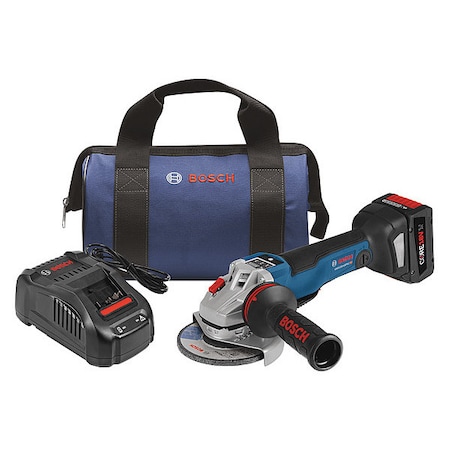 Bosch Angle Grinder Kit 18 0v 9000 Rpm Gws18v 45pscb14 Zoro Com