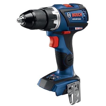 Bosch Compact Tough Drill, 1/2 in, 18 V DC, Cordless Drill GSR18V-535CN