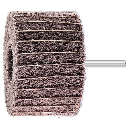 Pferd 3" x 2" POLINOX Mtd. Flap Wheel - 1/4" Shank - PNZ Type - 100 Grit 46222