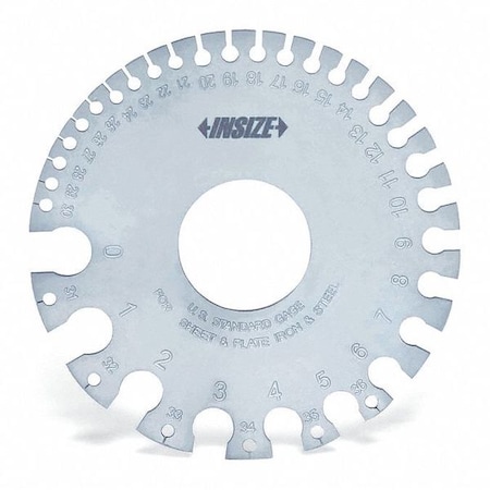 Insize U.S. Standard Sheet Metal Gage, 36 Leaves 4809