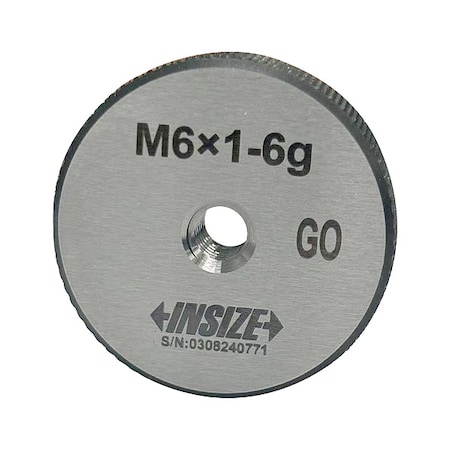 Insize Thread Ring Gage, Thread Size M6.0-1.00 4120-6
