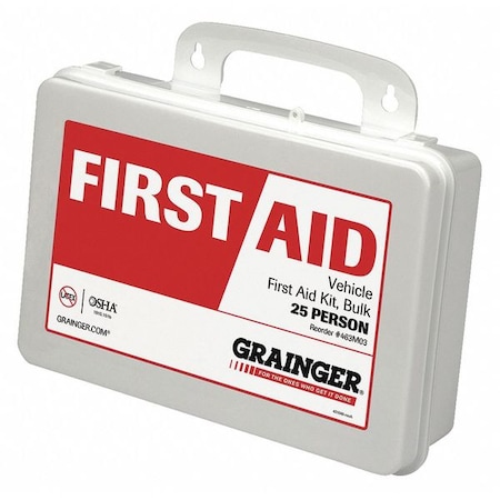 First Aid Only First Aid Kit and Housing, Plastic 96 Components, 25 People Served 59381