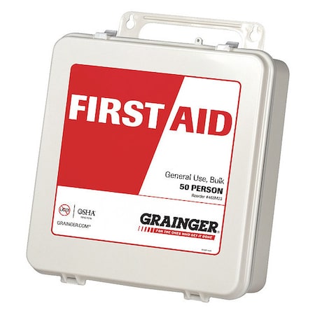 First Aid Only First Aid Kit and Housing, Plastic 137 Components, 50 People Served 59000