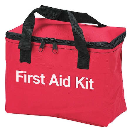 Zoro Select First Aid Kit and Housing, Fabric 105 Components, 10 People Served 59383