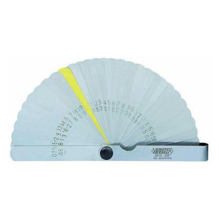 Insize Feeler Gauge, 6-49/64" Blade Length 4608-31