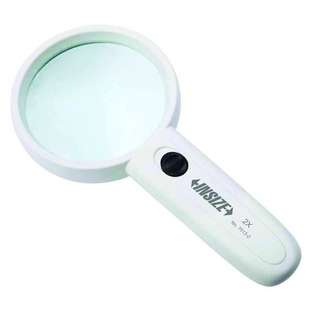 Insize Illuminated Magnifier, 4X Power 7513-4