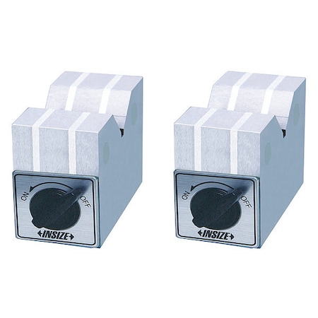 Insize Magnetic V-Block Set, V Block Shape, Steel 6891-3