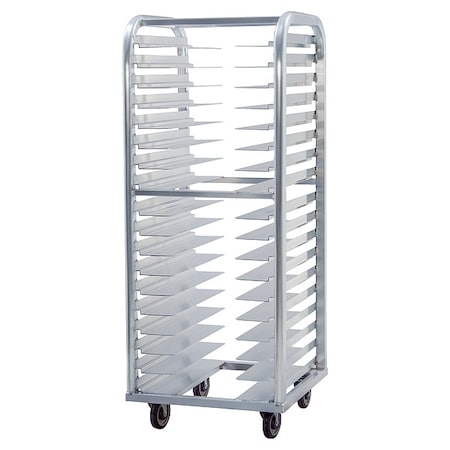 New Age Industrial Stepped-Angle Roll-In Pan Rack 4637