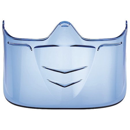 Bolle Safety Safety Goggle Attachable Face Shield, Blue Visor, 3 1/2 in Height 40298