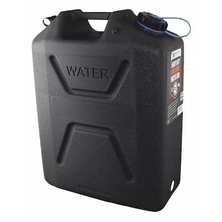 Wavian Water Container, 5 gal., Black, 18-1/4" H JC0022PHDB