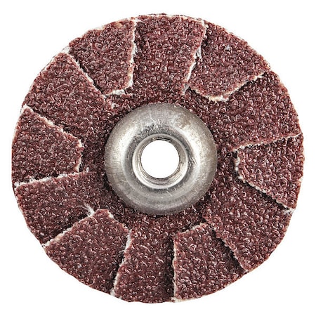 Merit Overlap Slotted Disc, 1" Dia, Aluminum Oxide, 80 Grit, Coated Type, R228 08834184019