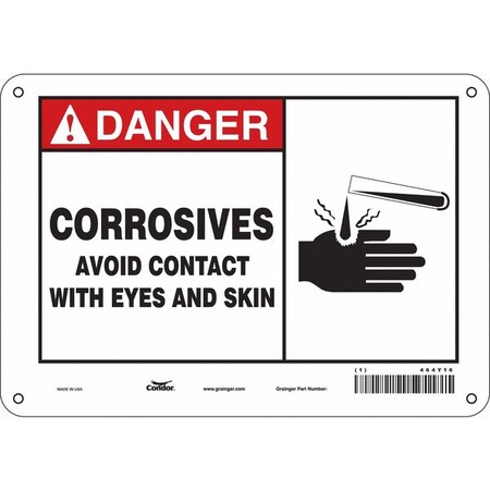 Condor Safety Sign, 7 in Height, 10 in Width, Aluminum, Vertical Rectangle, English, 464Y16 464Y16