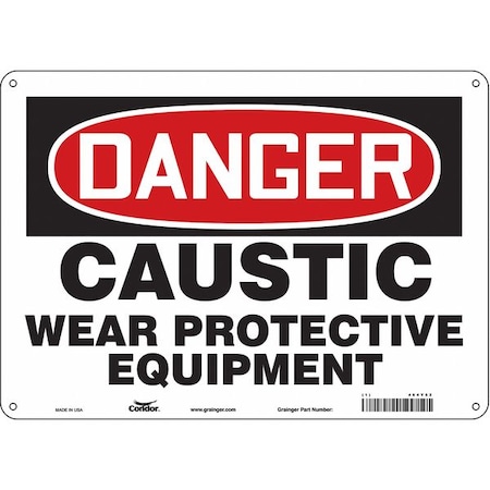 Condor Safety Sign, 10 in Height, 14 in Width, Aluminum, Horizontal Rectangle, English, 464Y52 464Y52