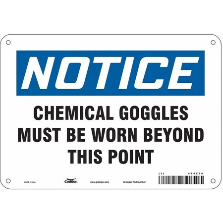 Condor Safety Sign, 7 in Height, 10 in Width, Aluminum, Vertical Rectangle, English, 464Z66 464Z66