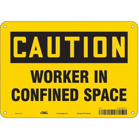 Condor Safety Sign, 7 in Height, 10 in Width, Aluminum, Vertical Rectangle, English, 465H14 465H14