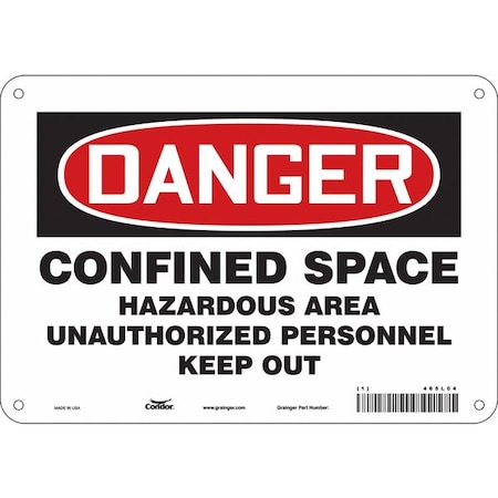 Condor Safety Sign, 7 in Height, 10 in Width, Aluminum, Vertical Rectangle, English, 465L04 465L04