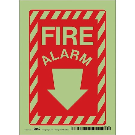 Condor Safety Sign, 5" Wx14" H, 0.032" Thickness 465N85