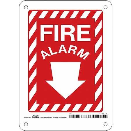 Condor Safety Sign, 7 in Height, 5 in Width, Polyethylene, Vertical Rectangle, English 465N89
