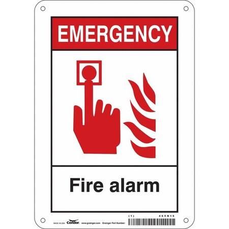 Condor Safety Sign, 7" Wx10" H, 0.032" Thickness 465N16