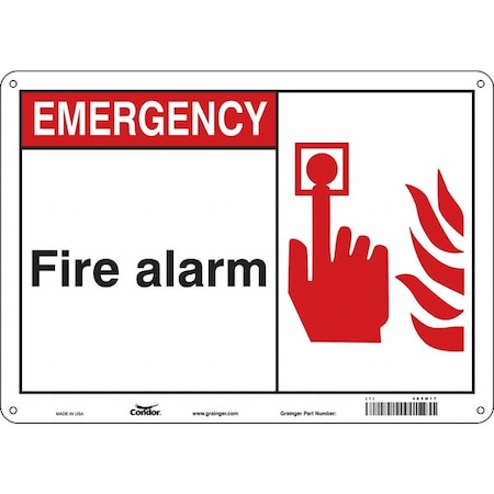 Condor Safety Sign, 14" Wx10" H, 0.032" Thickness 465N17