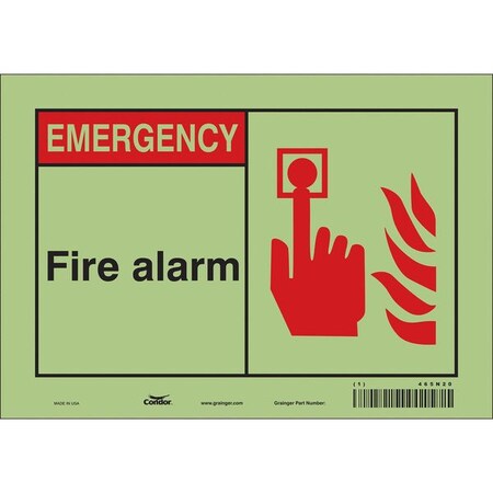 Condor Safety Sign, 14" Wx10" H, 0.010" Thickness 465N20