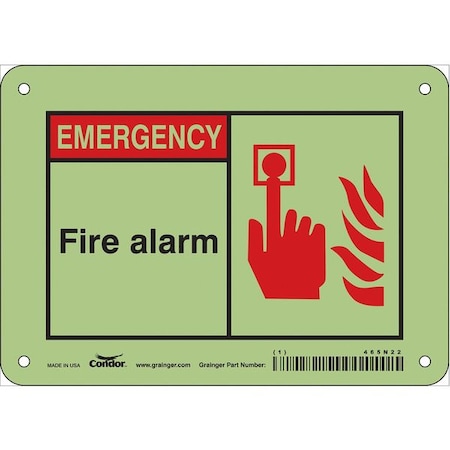 Condor Safety Sign, 14" Wx10" H, 0.070" Thickness 465N22