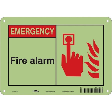 Condor Safety Sign, 7 in Height, 10 in Width, Aluminum, Vertical Rectangle, English 465N25