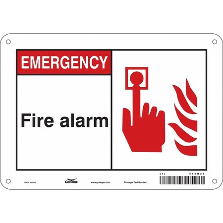 Condor Safety Sign, 14" Wx10" H, 0.055" Thickness 465N26