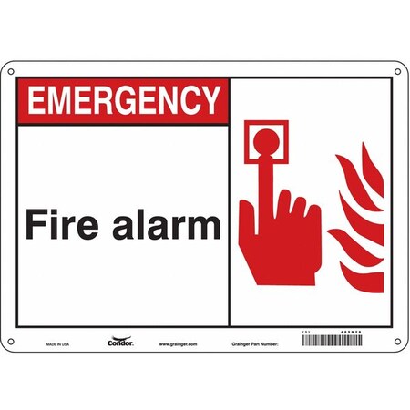 Condor Safety Sign, 10" Wx7" H, 0.004" Thickness 465N28